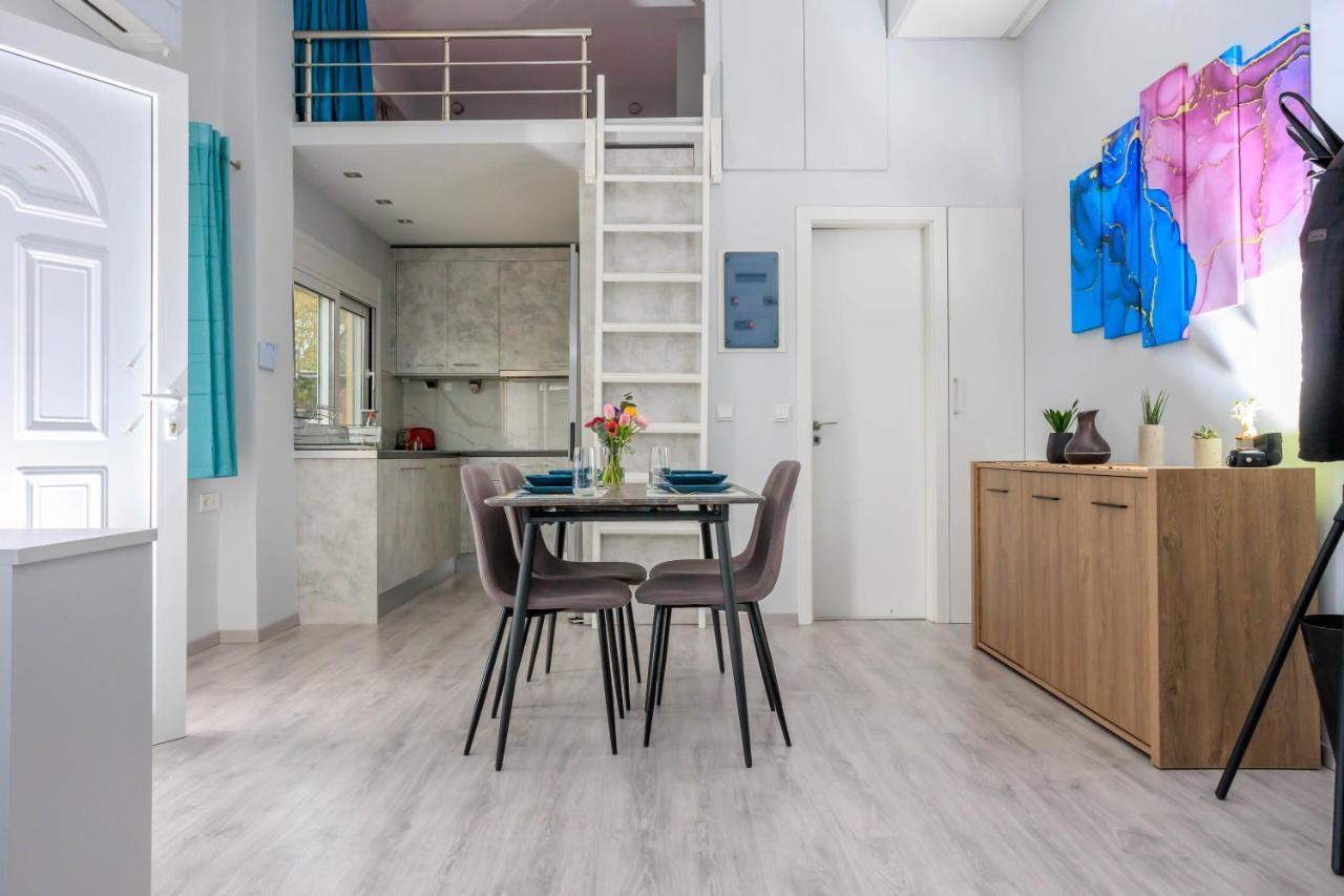Electra Modern Apartment With Cozy Garden Ираклио Екстериор снимка